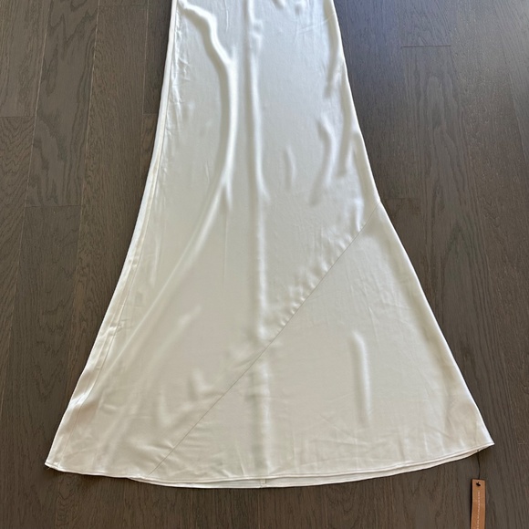 Reformation RONDA White Ivory Silk Maxi Dress Gown Bridal Wedding - Sz 6 w/ tags - Picture 6 of 14